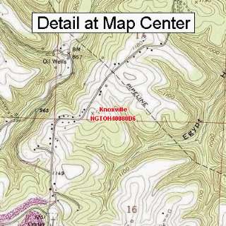  USGS Topographic Quadrangle Map   Knoxville, Ohio (Folded 