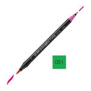  ZIG Art and Graphic Twin Tip Brush Marker Pen 051 Light 