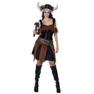  Viking Female 5pc Deluxe Fancy Dress Costume Size US 8 10 