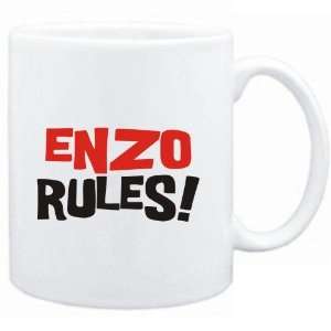  Mug White  Enzo rules  Male Names