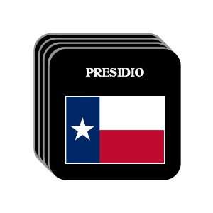 US State Flag   PRESIDIO, Texas (TX) Set of 4 Mini Mousepad Coasters