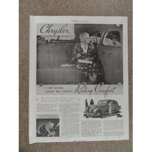  1935 Chrysler,Vintage 30s full page print ad (woman in 