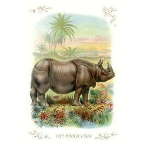  Exclusive By Buyenlarge The Rhinoceros 28x42 Giclee on 