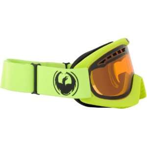  Dragon DX Lime & Amber 2012 Snowboard Goggles Sports 