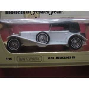  1928 Mercedes SS (white/24 spoke white walls) Matchbox 