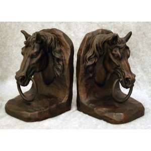  Ringed Horse Bookends