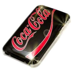  Coca Cola   Black with Red Styling   Hard Case for iPhone 