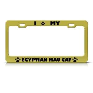  Egyptian Mau Cat Animal Metal license plate frame Tag 