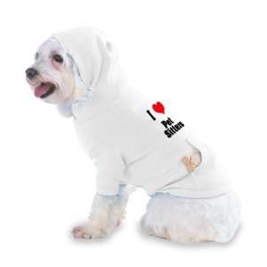  I Love/Heart Pet Sitters Hooded (Hoody) T Shirt with 