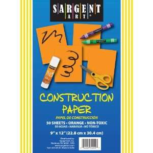  Sargent Art 23 4014 50 Count Orange Construction Paper 