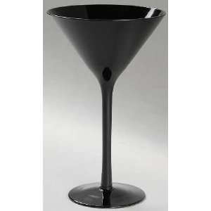  Artland Crystal Midnight Black Martini Glass, Crystal 