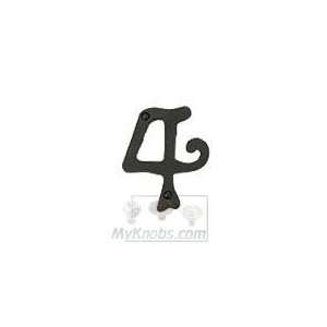   SCN4M BL Scroll Numbers House Number, Black