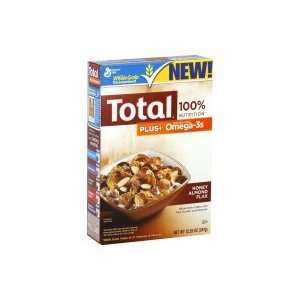 General Mills Total Cereal, Plus Omega 3s Honey Almond Flax, 12.3 oz 