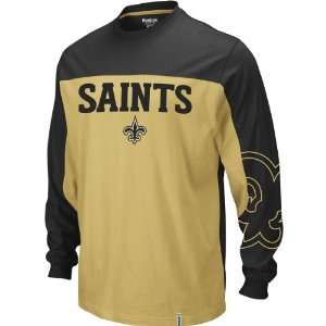  Reebok New Orleans Saints Long Sleeve Arena T Shirt   Nfl 