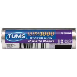  Tums Ultra 1000 maximum strength heartburn Relief chewable 