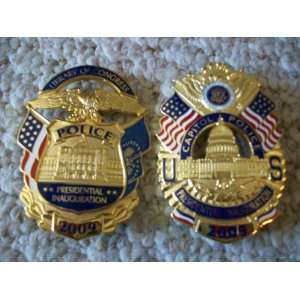   2009 PRESIDENTIAL INAUGURAL BADGE U.S. CAPITOL POLICE 