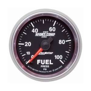  Auto Meter 3663 Sport Comp II Fuel Pressure Gauge 
