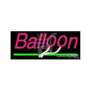 Balloon Neon Sign 13 inch tall x 32 inch wide x 3.5 inch 