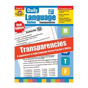  Transparencies For Daily Language Review Gr 6