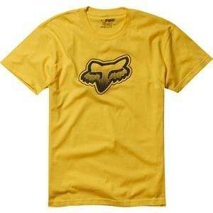  Fox Racing Fade Head T Shirt   2X Large/Yellow Automotive