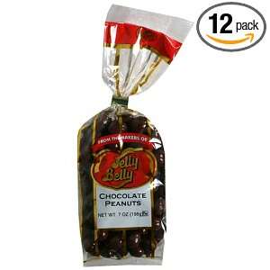 Jelly Belly Chocolate Peanuts, 7 Ounce Grocery & Gourmet Food