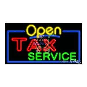  Tax Service Neon Sign