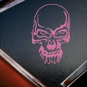  Demon Skull Pink Decal Car Truck Bumper Window Pink Sticker 