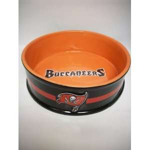  NFL Tampa Bay Buccaneers Large Ceramic Pet Sport Bowl Pet 