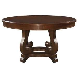 Louis Philippe Round Dining Table Cherry by Bassett Furniture  