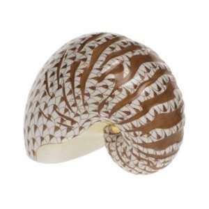  Herend Nautilus Shell Chocolate Fishnet