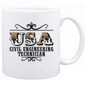  New  Usa Civil Engineering Technician   Old Style  Mug 