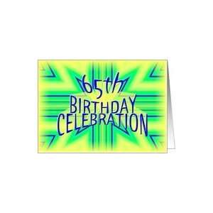    65th Birthday Party Invitation Bright Star Card Toys & Games