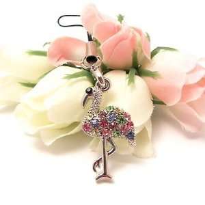  Multi Crane Cell Phone Charm Strap Cubic Stone Cell 