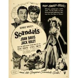 1945 Ad Film George Whites Scandals RKO Radio Pictures Joan Davis 