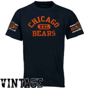 Reebok Chicago Bears Youth XXL Graphic Vintage T Shirt   Navy Blue 