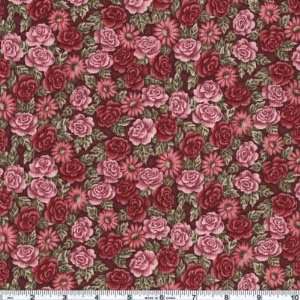  45 Wide Zen Rose Allover Purple Fabric By The Yard Arts 