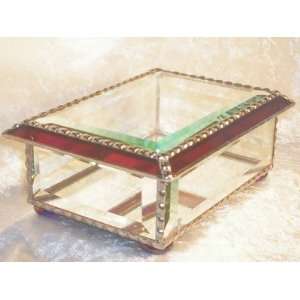 com Jewelry Box   All Beveled Tiffany Still Stained Glass Art Jewelry 