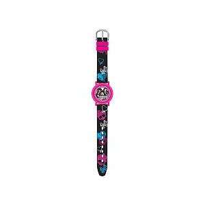  Monster High Freaky Fabulous Black Strap LCD Watch Toys & Games