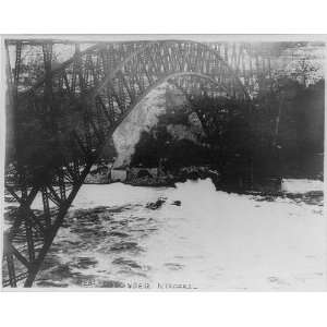   ,flying biplane under Niagra River bridge,June 1911