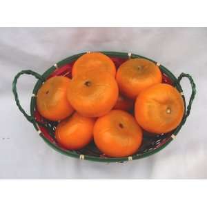  12 Piece Set Tangerine Decorative Fruit