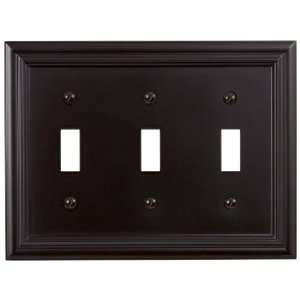   Continental Design Triple Toggle Switch Wall Plate