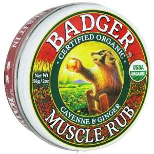  Badger Sore Muscle Rub Tin    2 oz Beauty