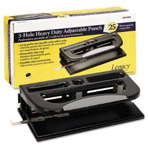    Legacy™ Heavy Duty Adjustable Three Hole Paper Punch Electronics