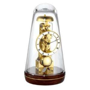  22001 030791 Turin I Mantel Clock with a Polished Burlwood 