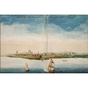  New Amsterdam, c.1664 (Early New York City)   24x36 