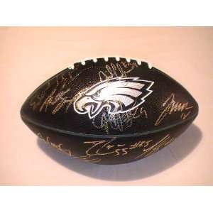 2011 Philadelphia Eagles Team Signed Autographed Football Michael Vick 