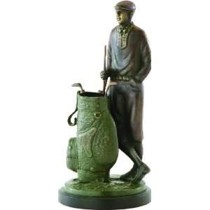  The Golfer Cast Metal Sculpture