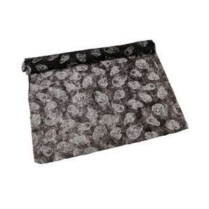Halloween Skull cloth   Black fabric with skull print  30 in. wide x 