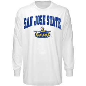   Jose State Spartans Youth White Bare Essentials Long Sleeve T shirt