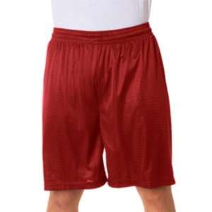  Badger Adult Mesh/Tricot 9 In Shorts Cardinal Medium 